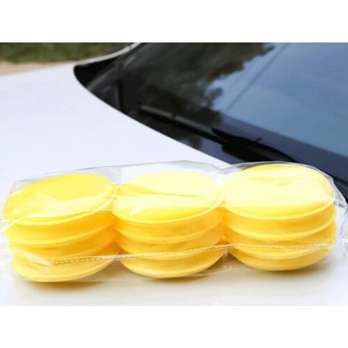 12Pcs/Set Car Polishing Waxing Foam Sponge Applicator Pads Auto Window Body Paint Surface Care Cleaning Pad Car Accessories