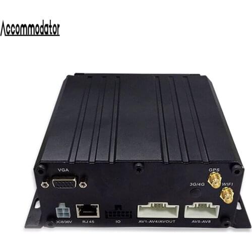 HDD SD Card 8 Channels AHD 1080P Vehicle Car Trailer Truck Taxi School Bus GPS WiFi Mobile DVR