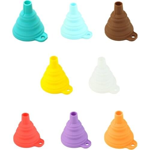 Hot 1Pcs Kitchen Accessories Gadget Folding Funnel Telescopic Long Neck For Kitchen Oil Leakage/ Vegetable Juice/ Kitchen