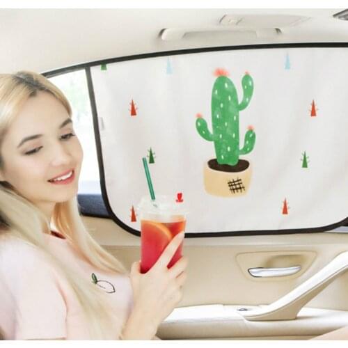 Magnetic Curtain In The Car Window Sunshade Cover Cartoon Universal Side Window Sunshade UV Protection For Childre