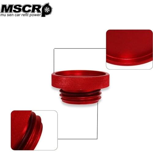 Oil Fill Cap Oil Cap Round Style for WRX STI and FRS BRZ Red/Black- YX02840