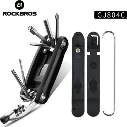 ROCKBROS 5 Style Multifunction Bicycle Repair Tool Kit Chain Cutter Hex Socket Spoke Handle Screwdriver MTB Bike Repair Tool set