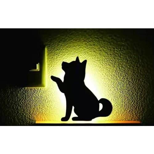 Halloween Wall Sticker Atmosphere Light Shine Shining Light Night Sticker Bedroom Door Horrible Ghost Halloween Party Decoration