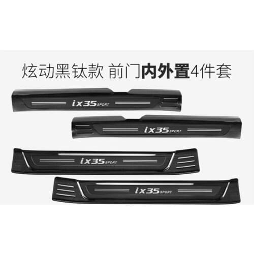 Stainless steel auto rear bumper Scuff Plate Sill Cap/door sill door sill for Hyundai ix35 2018 Car styling