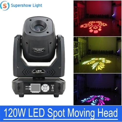 New Arrival LED Moving Head 120W Spot Moving Head Light 3 Prism DMX512 Stage Light for DJ Disco Party Wedding