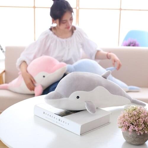 New High-quality goods dolphins pillow doll plush baby toys dolphins doll soft stuffed animal sea fish dolphin kids friends gift
