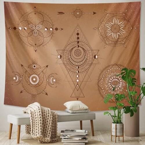Psychedelic scene animal home art decorative tapestry witchcraft tapestry Hippie Bohemia decorative Mandala sheet sofa blanket