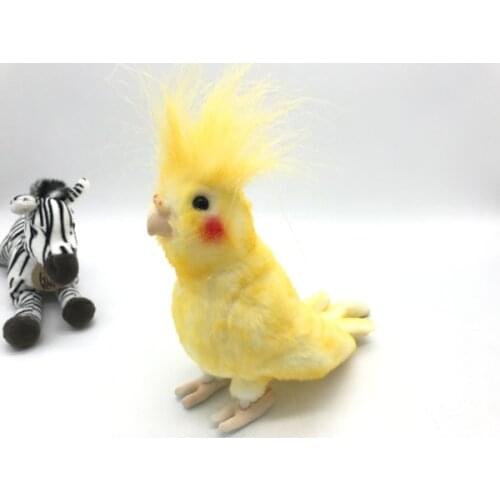 Rare Super Quality Cute Cockatiel Parrot Bird Soft Stuffed Animal Plush Toy Doll Children Boy Girl Gift Christmas Gift