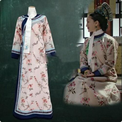 Light Pink Qing Dynasty Empress Costume Embroidery Hanfu for TV Play RuYis Royal Love in the Palace