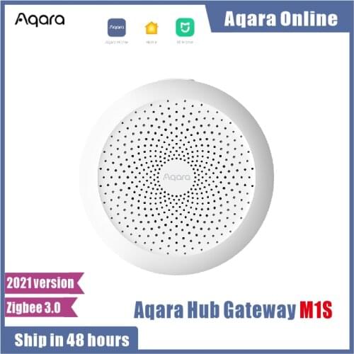 2021 Newest Aqara M1S Hub Gateway with RGB Led Night Light Zigbee 3.0 Siri Voice APP Remote Control Home Work Mijia APP HomeKit