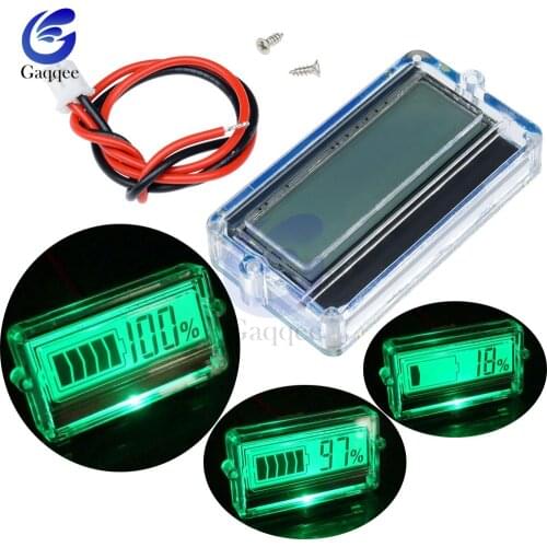 Waterproof 12V 24V 36V 48V LCD car Acid Lead Lithium Battery Capacity Indicator Digital Voltmeter Voltage Tester