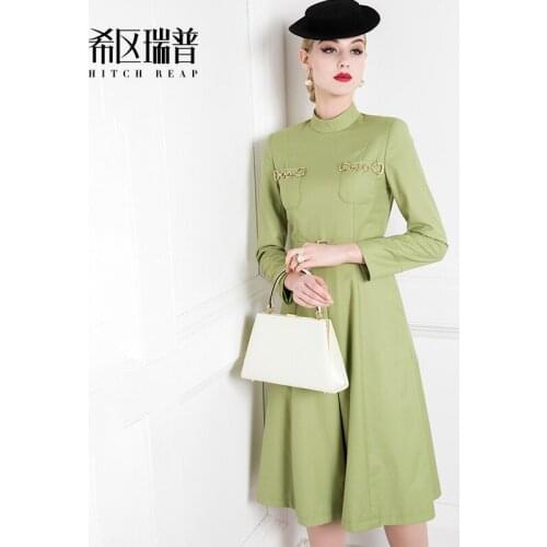 High End French Dress WomenS A-Line Waist Shows Thin Temperament 2021 New Spring Formal Dress