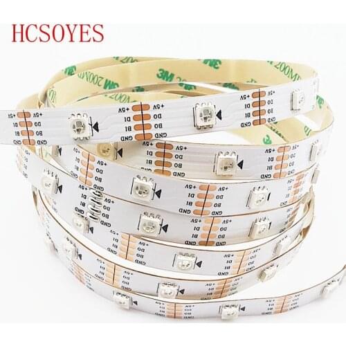 WS2813 led pixel strip 1m/5m Dual-signal 30/60/144 pixels/leds/m,WS2812B Updated Black/White PCB,IP30/IP65/IP67 DC5V