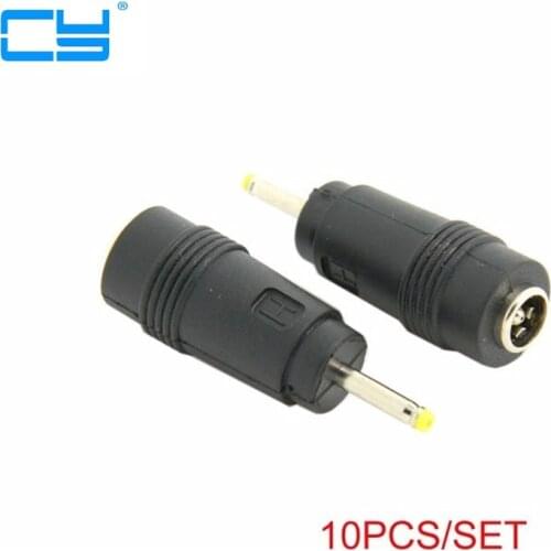 10pcs DC 5.5 2.1mm Female to 2.5 0.7mm plug DC AC Power Plug Connector Adapter
