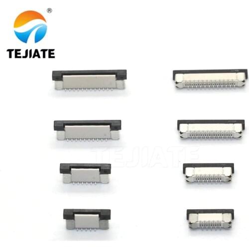 10pcs FFC FPC socket 0.5mm 4/6/7/8/9/10/12/14/15/16/20/22/24/26/28/30/34/40/45/50/54/60 Pin Vertical Type Ribbon Flat Connector