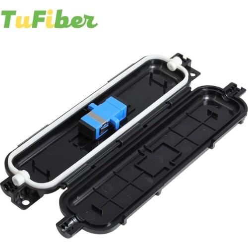 10Pcs/Lot SC APC Fiber Protect Box White/Black Color SC APC SM FTTH Fiber Accessories Fiber Drop Cable Waterproof Protection Box