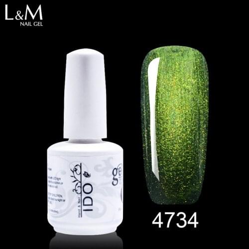 12 Pcs Lot Set IDO Gelpolish Chameleon Gel Bright Colorful Color Polish Gel Lacquer UV LED Soak Off Nail Art Nail UV Gel polish