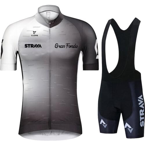 2021 Cycling Sets STRAVA Bike Uniform Summer Cycling Jersey Road Bicycle Jerseys MTB Bicycle Wear Breathable Cycling Clothing
