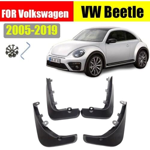 For Volkswagen VW Beetle mudguards Fenders mud flaps splash guard car accessories auto styling Front Rear 4 pcs 2005-2019