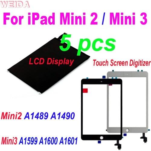 5 PCS AAA+ 7.9" LCD for iPad Mini 2 Mini2 A1489 A1490 Mini 3 Mini3 A1599 A1600 A1601 Gen Retina LCD Display or Touch Screen