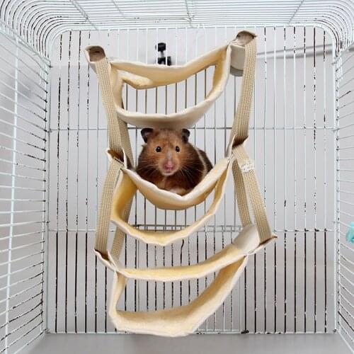 6 Layer Small Pet Cage Mini Animal Hanging Maze Hamster Hammock Winter Summer House Bed New Born Dog Cat Hedgehog Guinea