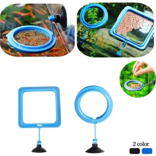 Aquarium Feed Ring Fish Tank Station Floating Food Tary Square/Circle Feeder