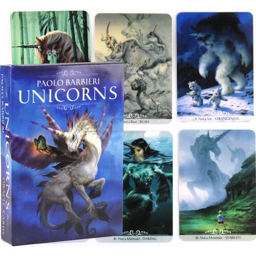 Barbieri Unicorns Oracle Cards Kali Oracle card Ferocious Divine Mother Cards Tarot Divination Card Game Beginner Toy