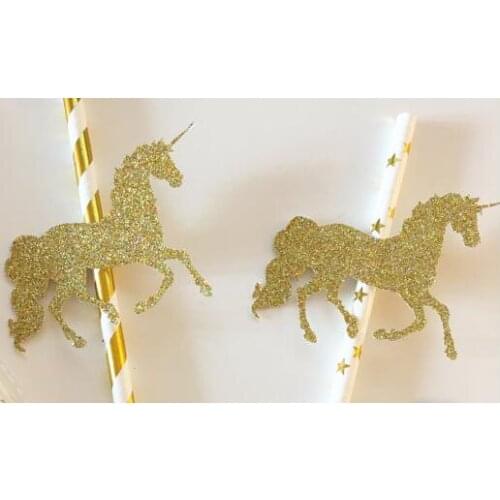 Glitter Unicorn mermaid on Paper Straws. Wedding birthday Engagement Decoration. Drinks tea party favors STR001