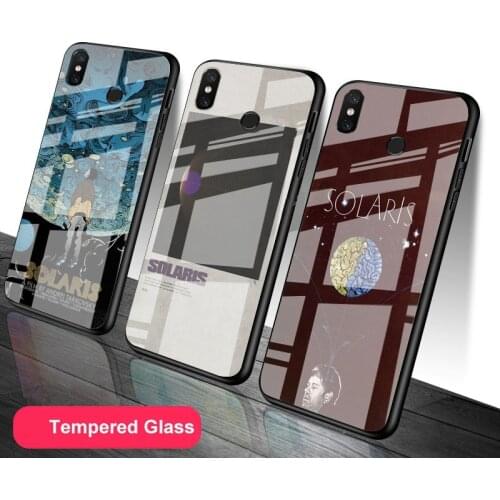 Solaris Tempered Glass Phone Case For Redmi Note 5 6 7 8 9 Pro Note8T Note9S Redmi8 9 Cover Shell