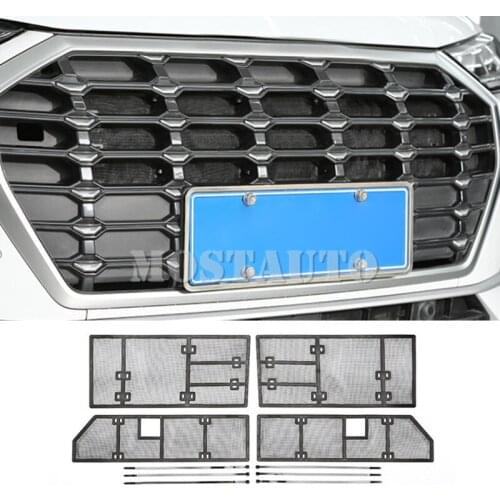 For Audi Q3 Front Grille Insert Mesh Insect Mesh Screen Fit 2019-2021 4pcs Car Accessories Interior Car Decor Car Trim