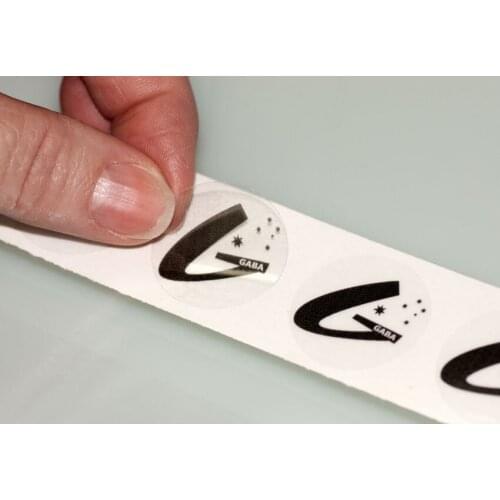 Custom adhesive private clear label sticker printing/waterproof clear vinyl sticker ---PX8048