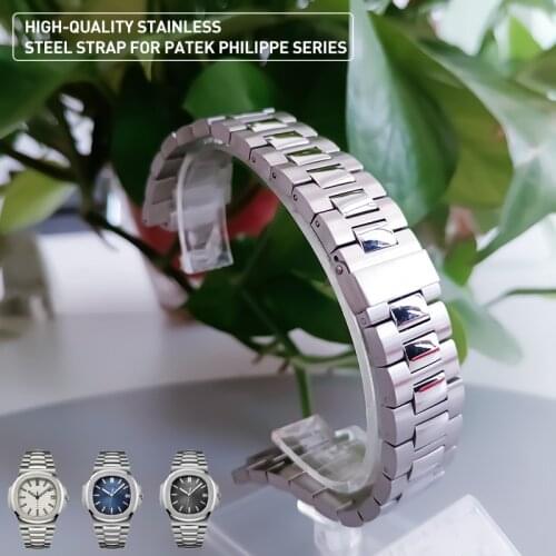 Quality Watchbands For Patek Philippe NAUTILUS 5711 5726 Watch Accessorie Stainless Steel Watch Band Strap Watch Bracelet Chain