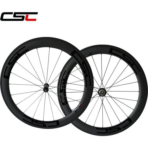 700C full CSC Road bike wheelset carbon R36 Ceramic Bearing hub 23mm width 60mm clincher Powerway Mac aero CN 424 spoke Basalt