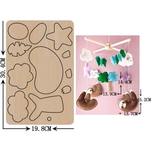 House Pendant Decoration Wooden Cutting Die Mold 2021 New Wood Dies For DIY Leather Cloth Doll Fit Common Die Cutting Machines