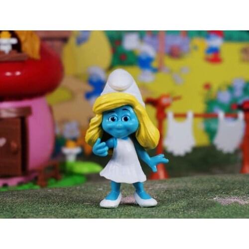 Lovely blue sister spirit Cartoon characters figure model baby toys