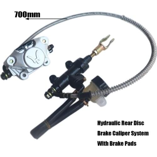 Motorcycle 700mm Hydraulic Rear Disc Brake Caliper System With Brake Pads 200cc 250cc Quad Dirt Bike ATV Good Quality