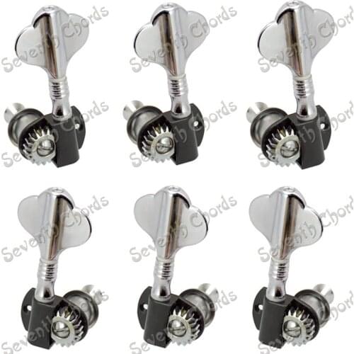 A Set 3R3L Chrome Electric Bass Guitar Tuning Pegs Machine Heads Tuners