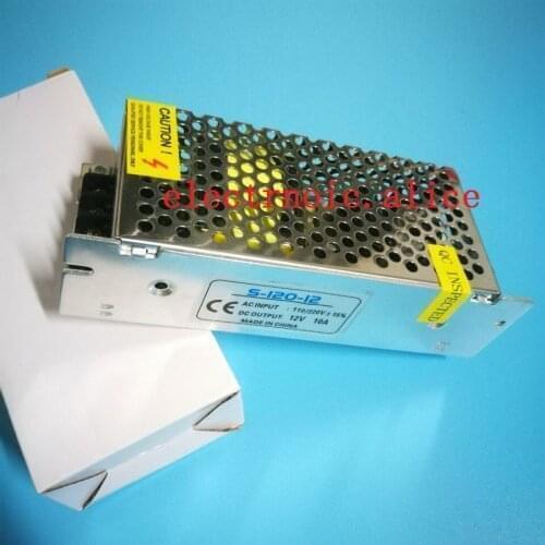 New Switching Power Supply 12V 10A 120W AC100-240V to DC12V 10A Led Driver adapter