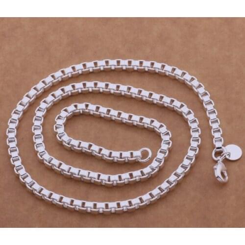 Wholesale jewelry silver plated Fashion jewelry chains necklace pendant WN-614