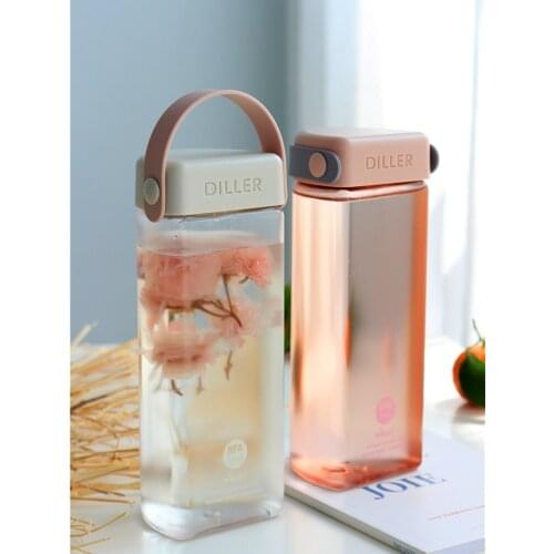 Personalized plastic water cup mens and womens ins portable high value cup creative simple trend casual cup