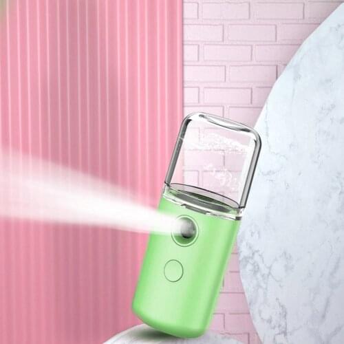 30ml Mini Moisturizing Nano Facial Sprayer Portable Handheld USB Rechargeable Nebulizer Face Steamer Beauty Humidifier Care Tool