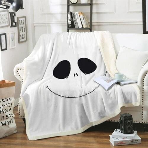 Ghost Blanket Plush Throw Sofa Noble Bedspread Bed Blankets white Bedding