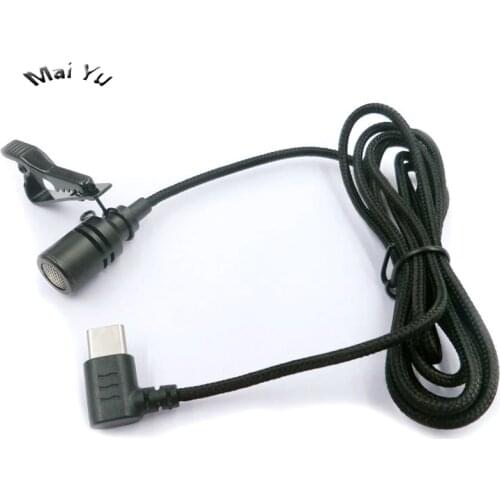 Professional Lapel Mobile Phone Microphone Type-C Connector Monitor Microfone for Samsung for Huawei etc Phone