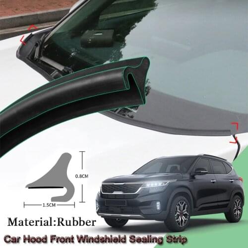 DIY Rubber Car Seal Strip Windshied Spoiler Filler Protect Edge Weatherstrip Strips Sticker Auto Accessories For Kia Seltos 2020