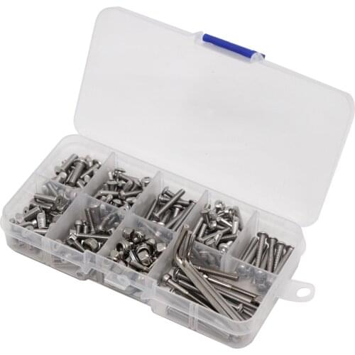 Multiple specifications Screw box Stainless Steel Screw Kit Set for 1/10 Traxxas Slash 2WD RTR / Pro RC Car Repair Accessories
