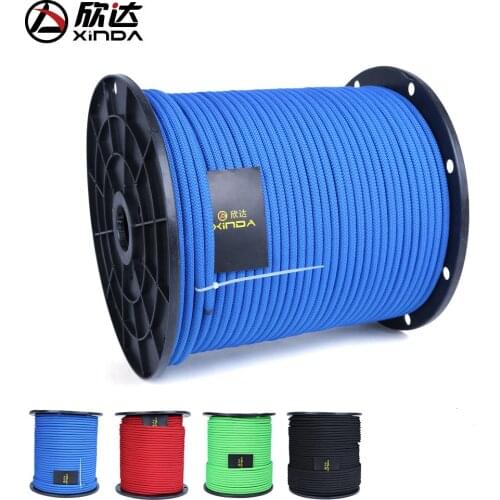 XINDA 2017 new outdoor 8mm static rope rescue climbing rope rappelling safety rope climbing rope outdoor activities 10M