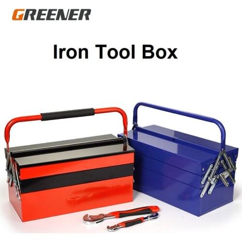 Suitcase Tools Box Professional Three-layer Portable Toolbox Metal Multi-function Household Car Multi-layer Folding Large
