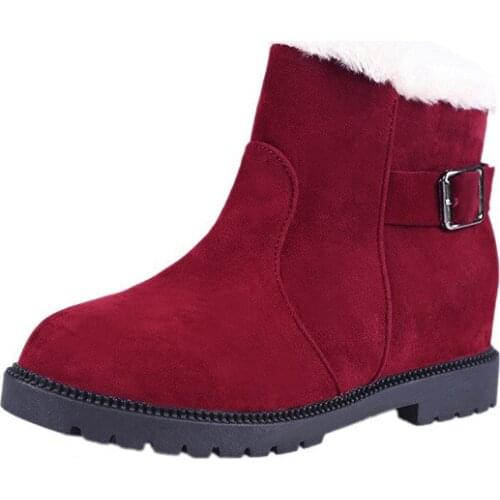 2020 Snow Boots For Women Velvet Short Boots Low Heel Shoes All-Match Cotton Footwears Fashion Warm Comfortable Round Toe Winter