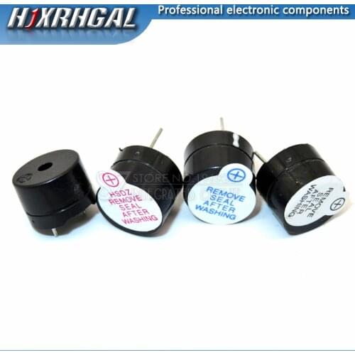100pcs 3v 5v 12v Active Buzzer Magnetic Long Continous Beep Tone 12*9.5mm new and original hjxrhgal