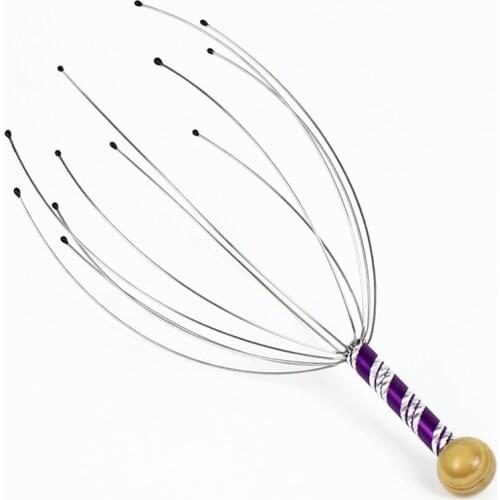 1Pcs Head Massager Neck Massage Octopus Scalp Stress Relax Spa Wholesale Scalp Relax Spa Headache Stimulate Blood Circulate